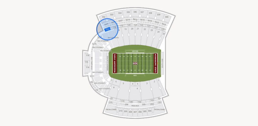 Davis Wade Stadium at Scott Field Seating Chart