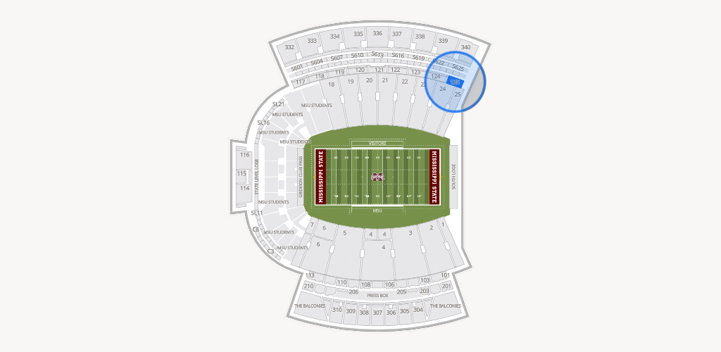Davis Wade Stadium at Scott Field Seating Chart