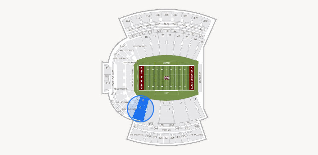 Davis Wade Stadium at Scott Field Seating Chart