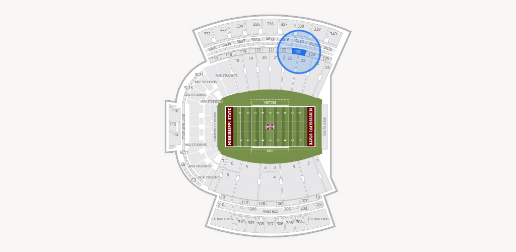 Davis Wade Stadium at Scott Field Seating Chart