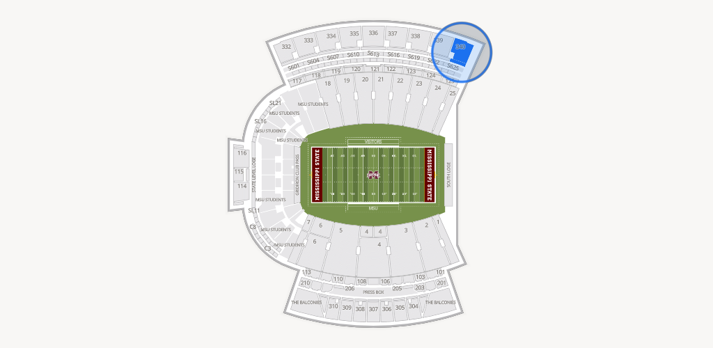Davis Wade Stadium at Scott Field Seating Chart
