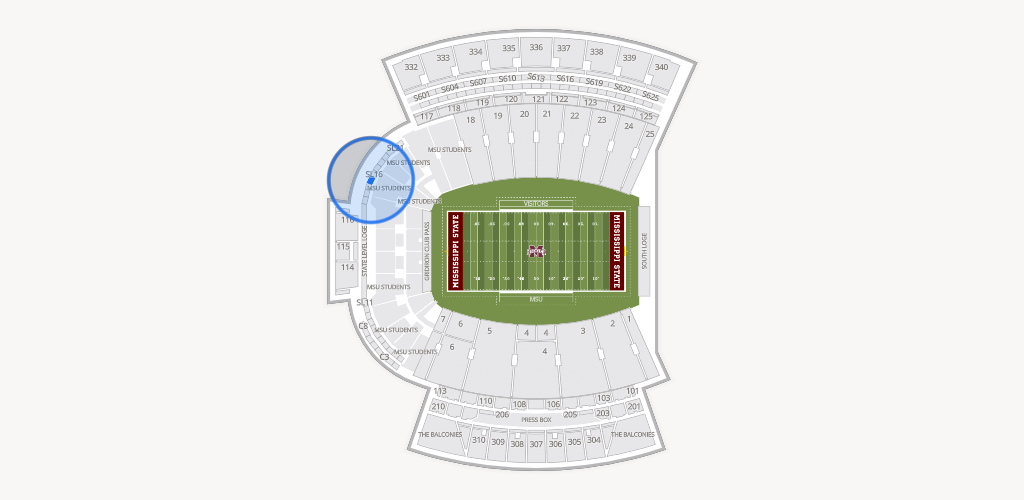 Davis Wade Stadium at Scott Field Seating Chart