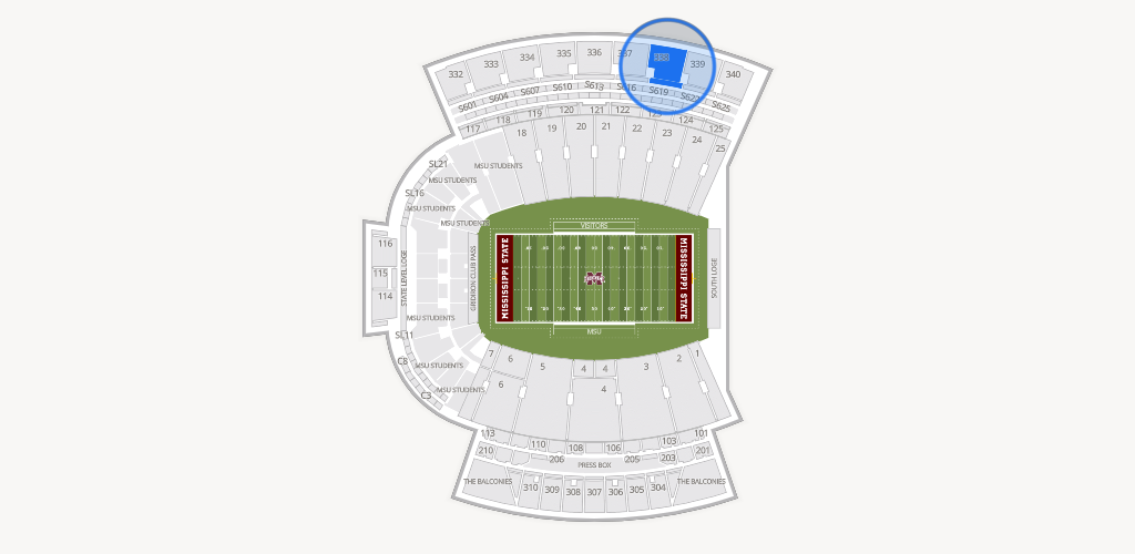 Davis Wade Stadium at Scott Field Seating Chart