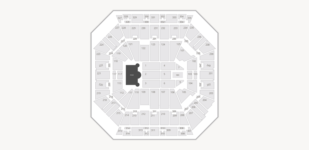 DCU Center Seating Chart