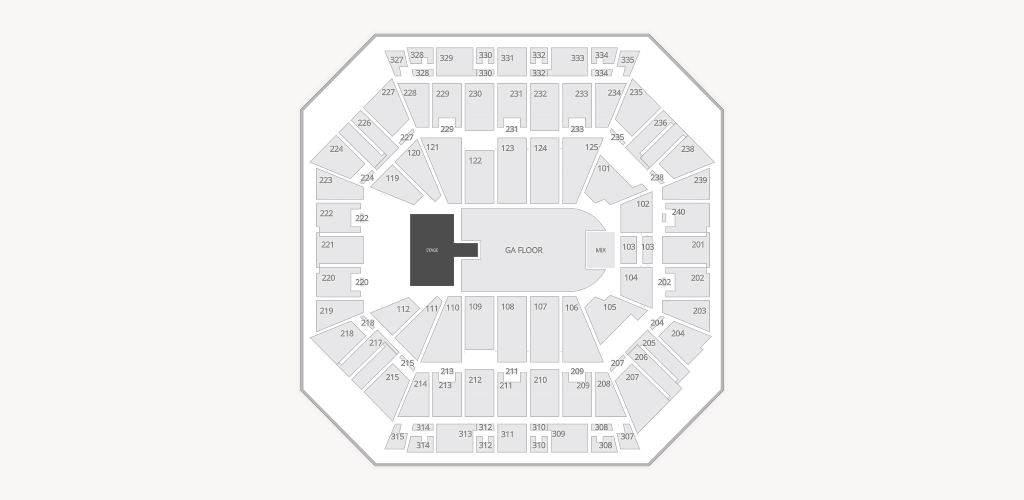 DCU Center Seating Chart