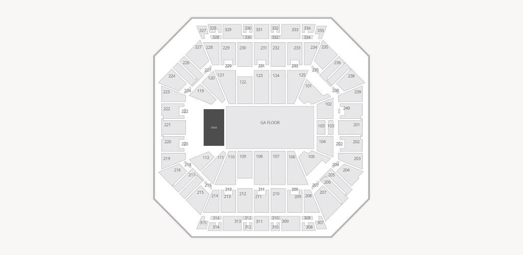 DCU Center Seating Chart