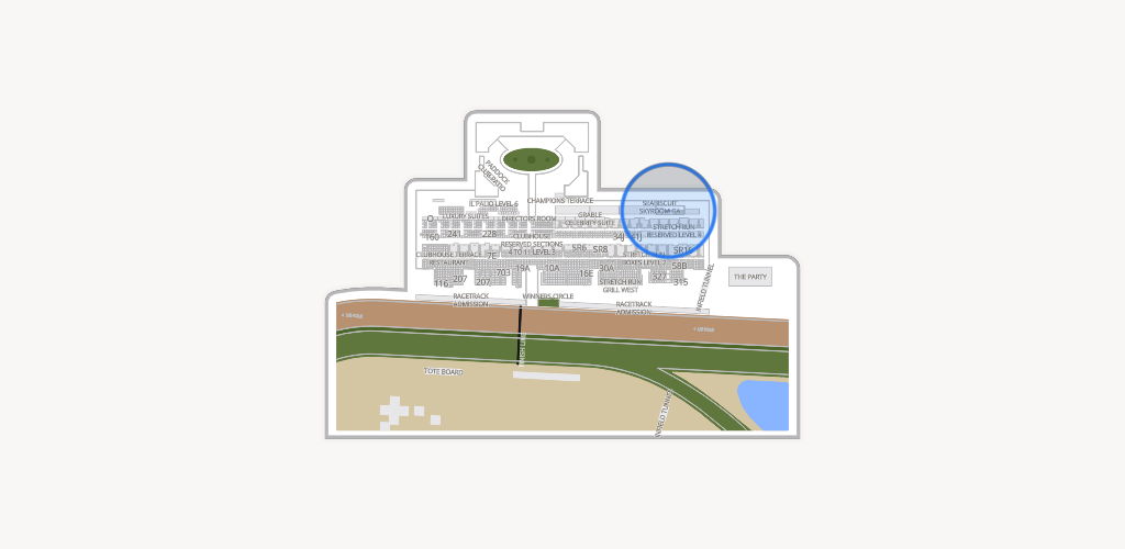 Del Mar Thoroughbred Club Seating Chart