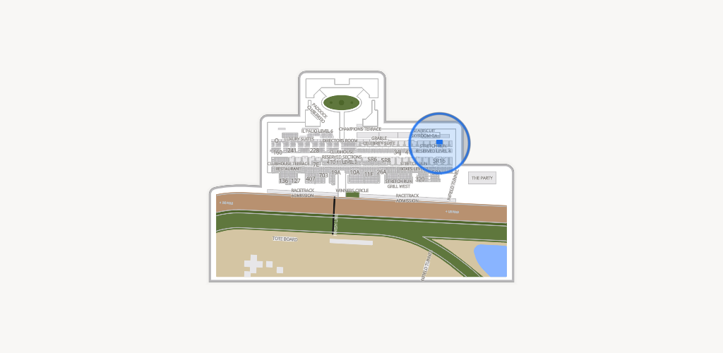 Del Mar Thoroughbred Club Seating Chart
