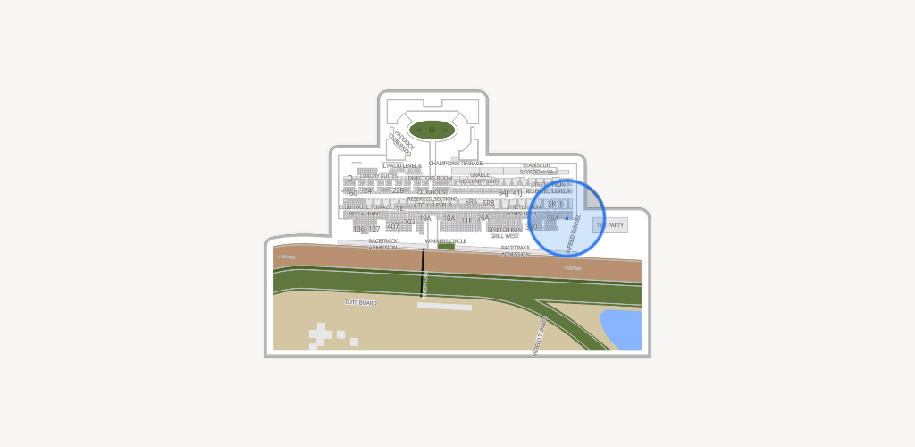 Del Mar Thoroughbred Club Seating Chart