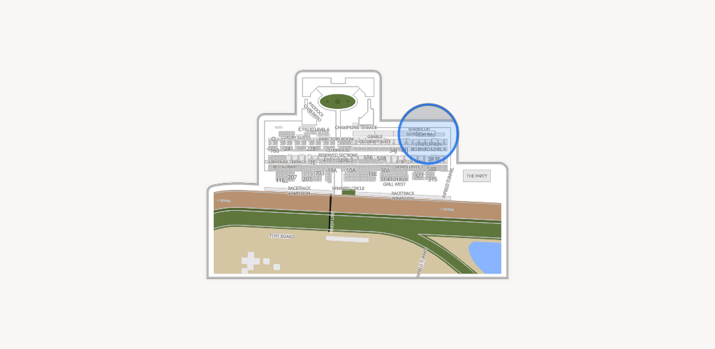 Del Mar Thoroughbred Club Seating Chart