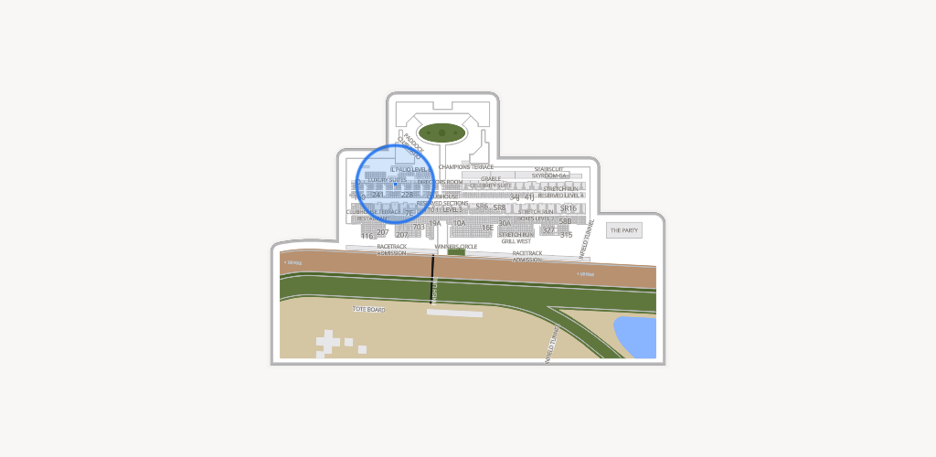 Del Mar Thoroughbred Club Seating Chart