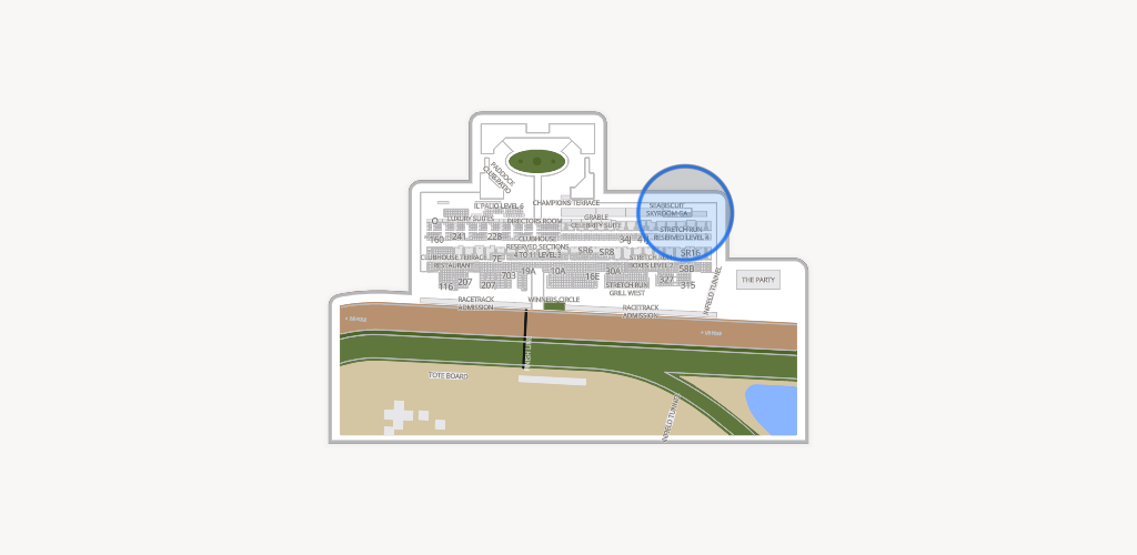 Del Mar Thoroughbred Club Seating Chart