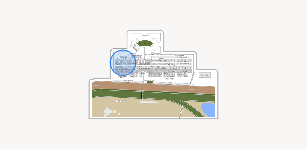 Del Mar Thoroughbred Club Seating Chart