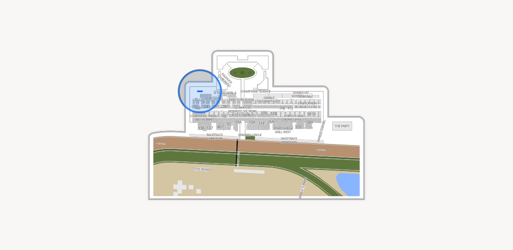 Del Mar Thoroughbred Club Seating Chart