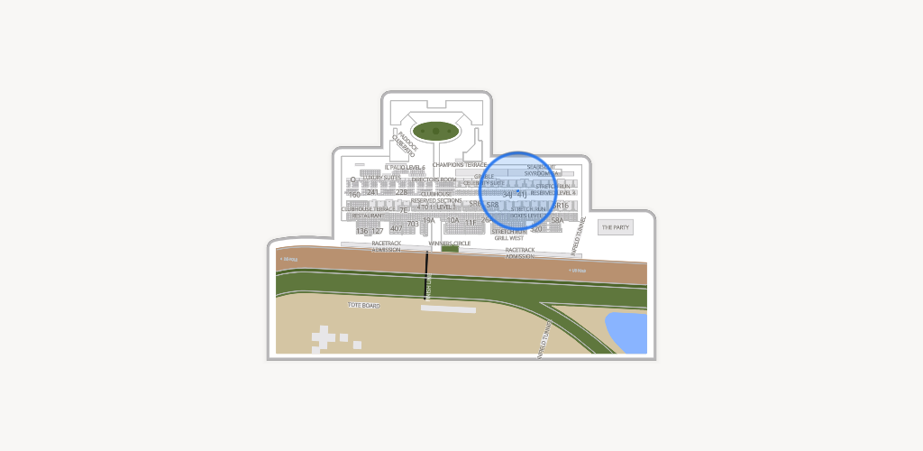 Del Mar Thoroughbred Club Seating Chart