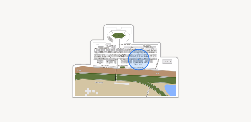 Del Mar Thoroughbred Club Seating Chart