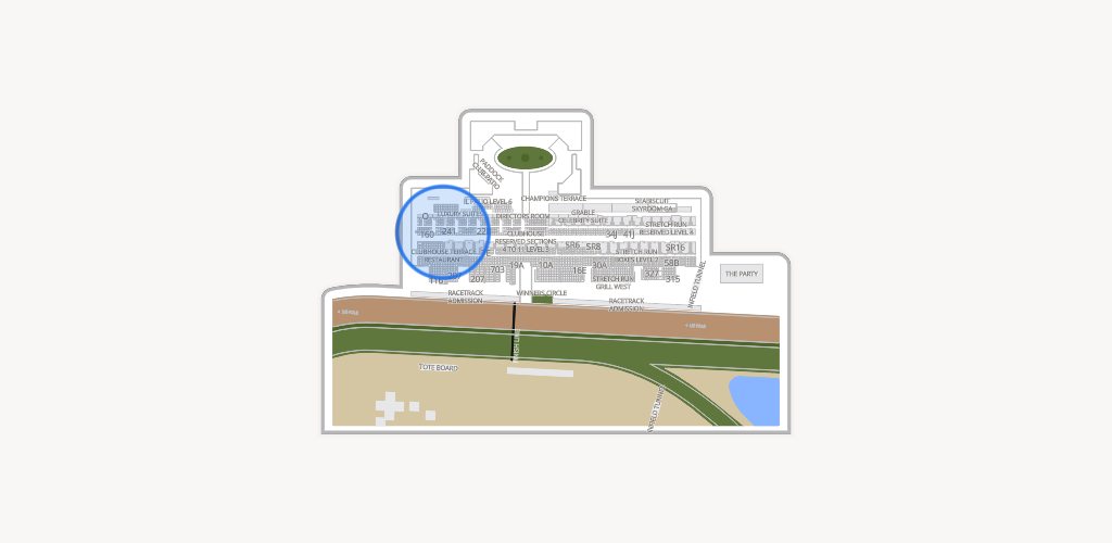 Del Mar Thoroughbred Club Seating Chart