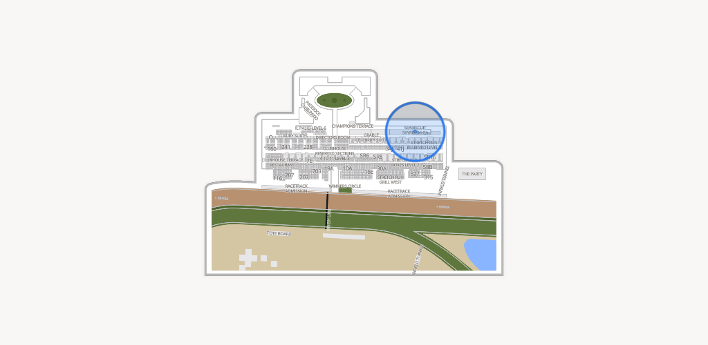 Del Mar Thoroughbred Club Seating Chart