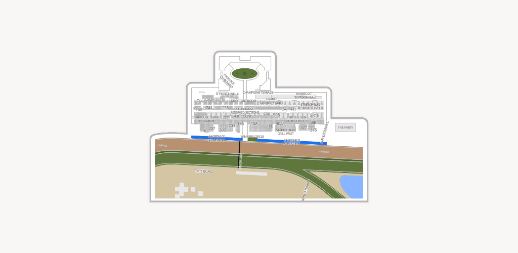 Del Mar Thoroughbred Club Seating Chart