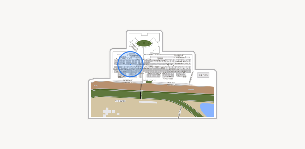 Del Mar Thoroughbred Club Seating Chart