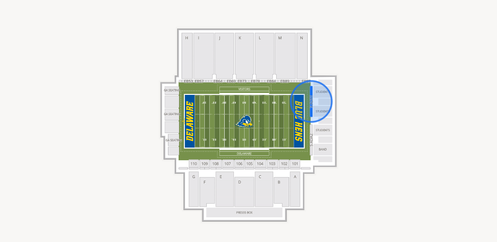 Delaware Stadium Seating Chart
