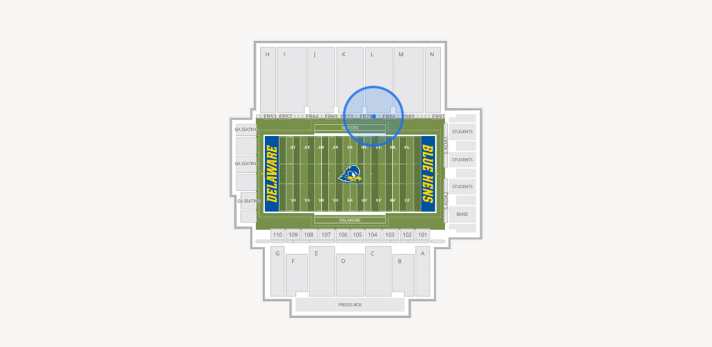 Delaware Stadium Seating Chart