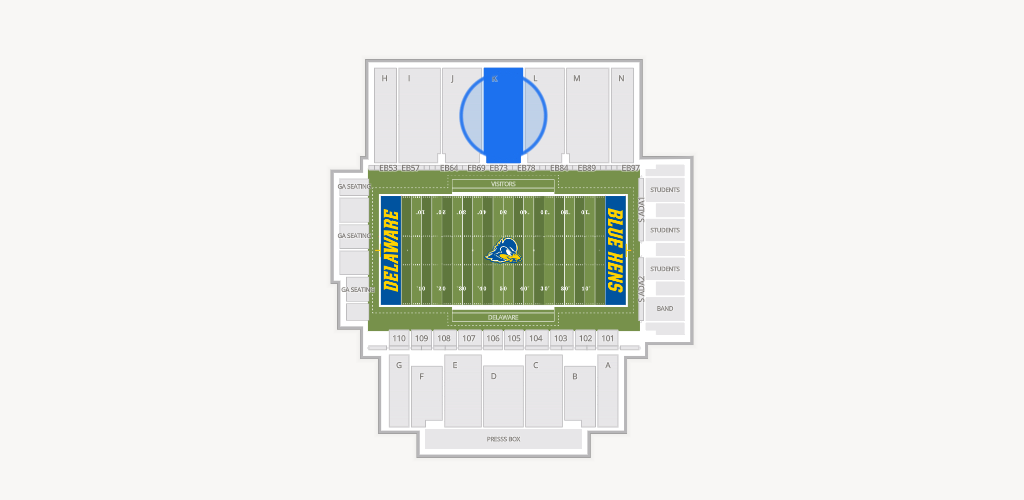 Delaware Stadium Seating Chart