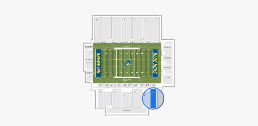 Delaware Stadium Seating Chart