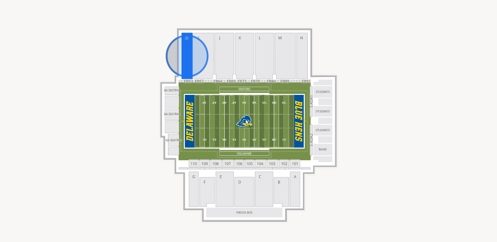 Delaware Stadium Seating Chart