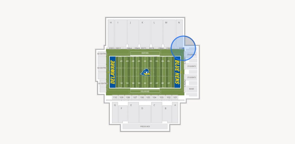 Delaware Stadium Seating Chart