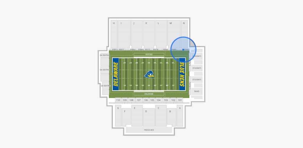 Delaware Stadium Seating Chart