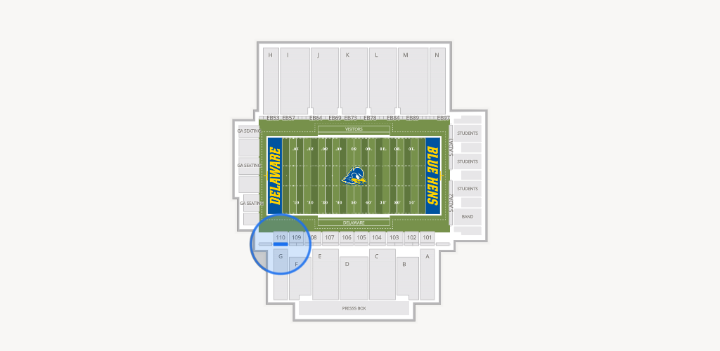 Delaware Stadium Seating Chart