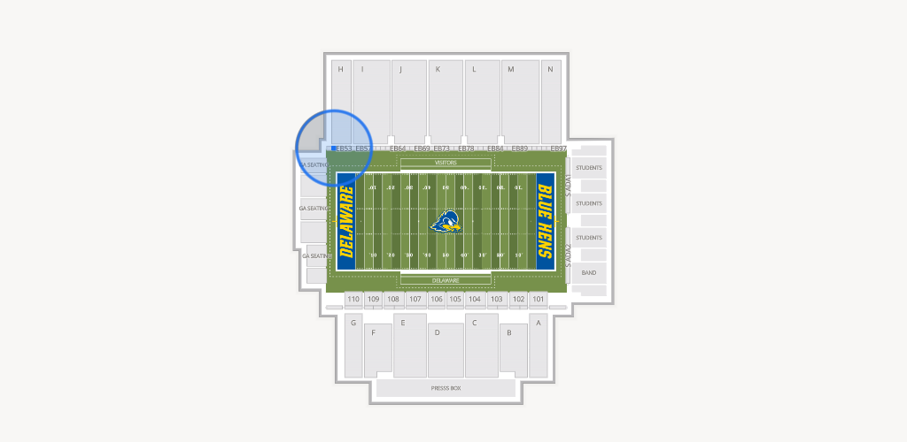 Delaware Stadium Seating Chart