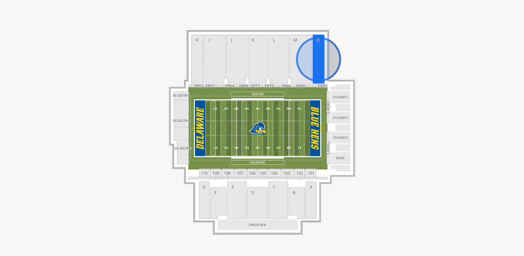 Delaware Stadium Seating Chart