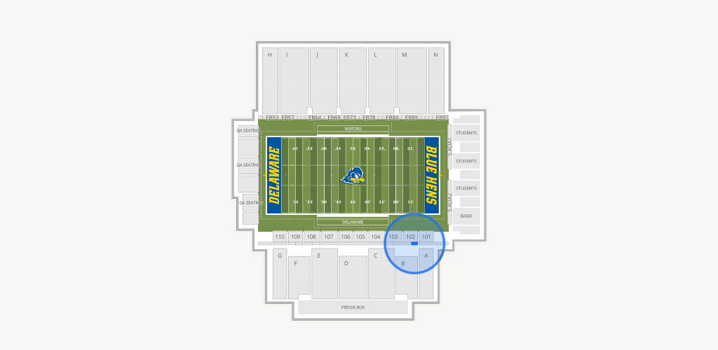 Delaware Stadium Seating Chart