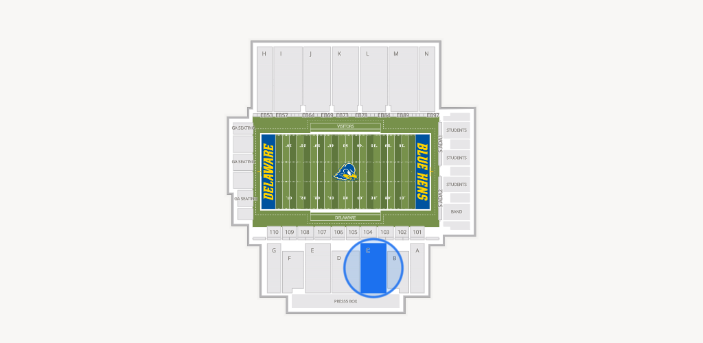 Delaware Stadium Seating Chart