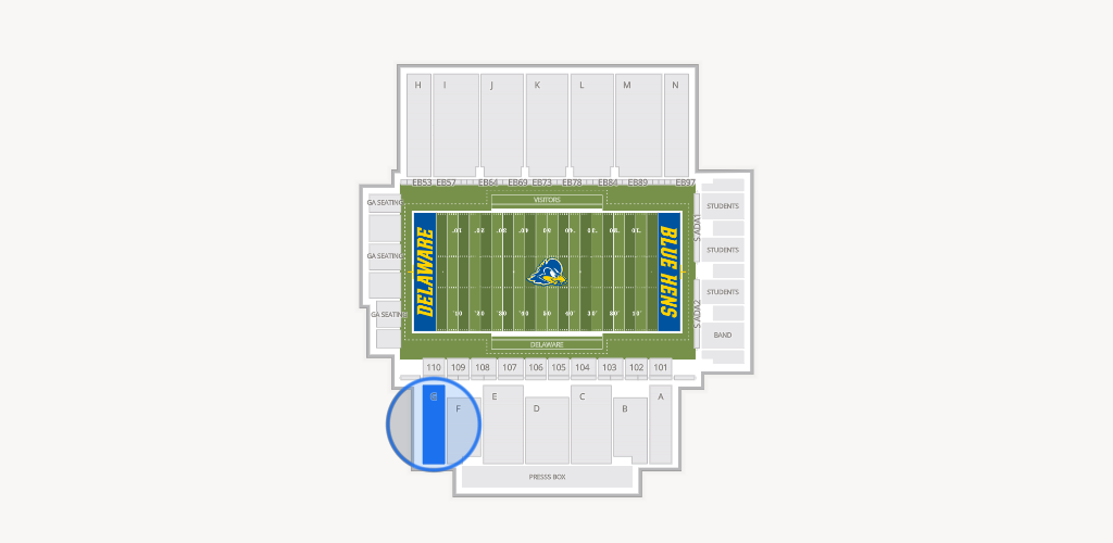 Delaware Stadium Seating Chart
