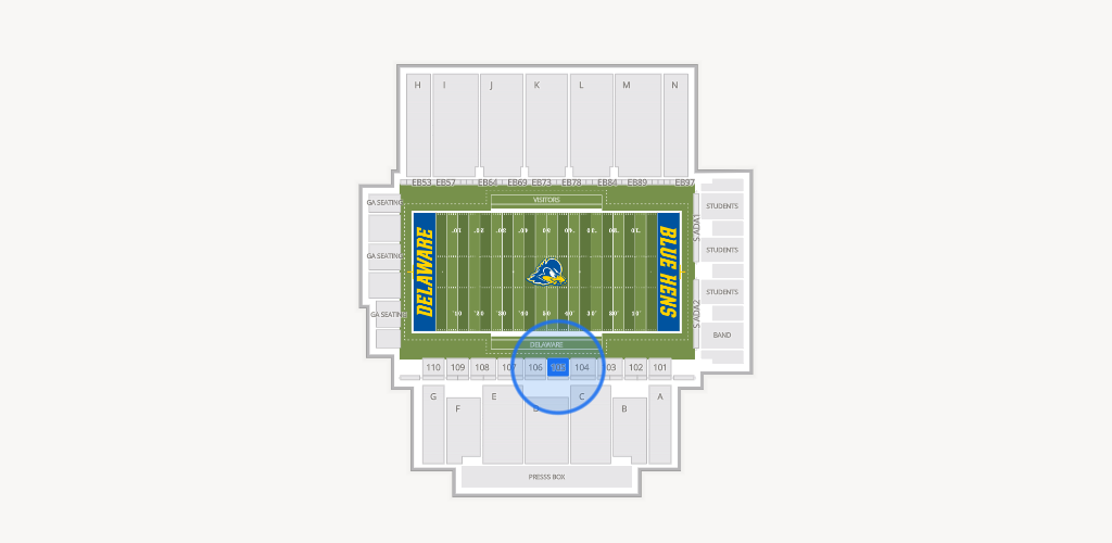 Delaware Stadium Seating Chart