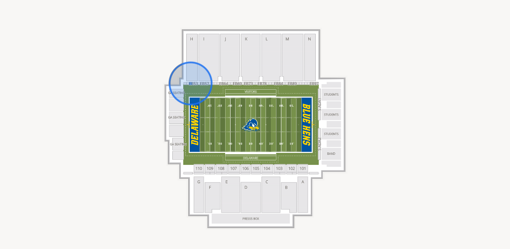 Delaware Stadium Seating Chart