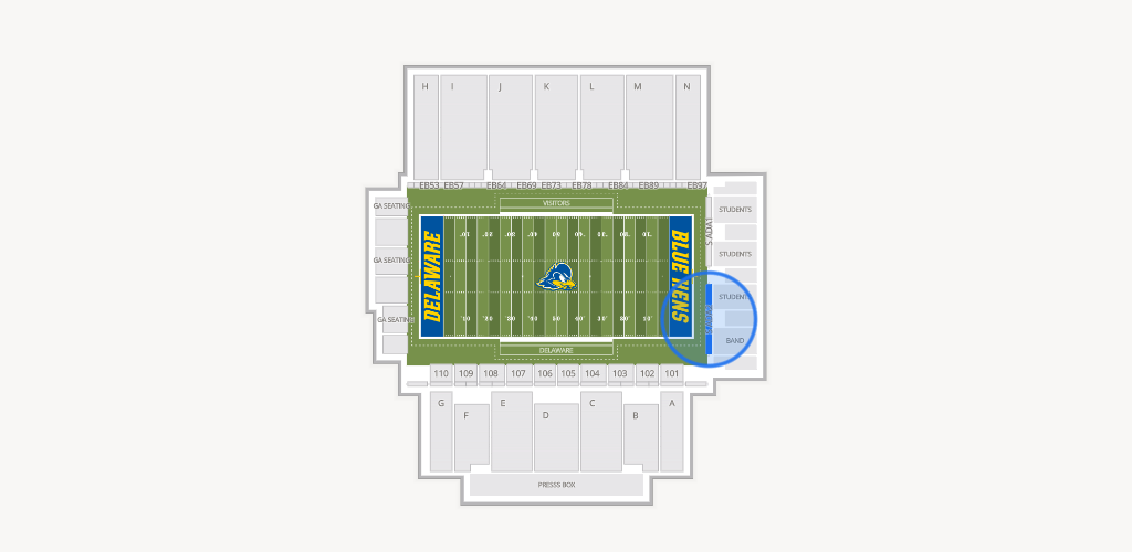 Delaware Stadium Seating Chart