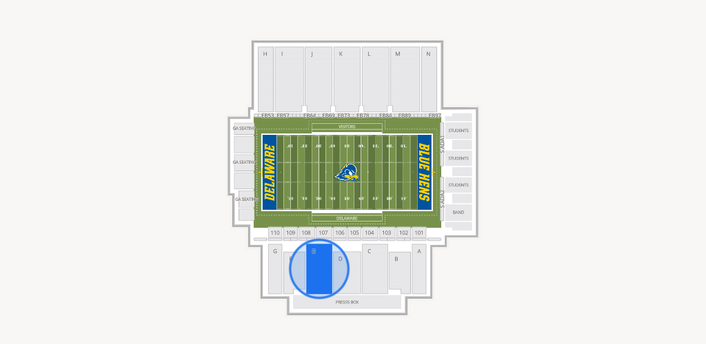 Delaware Stadium Seating Chart