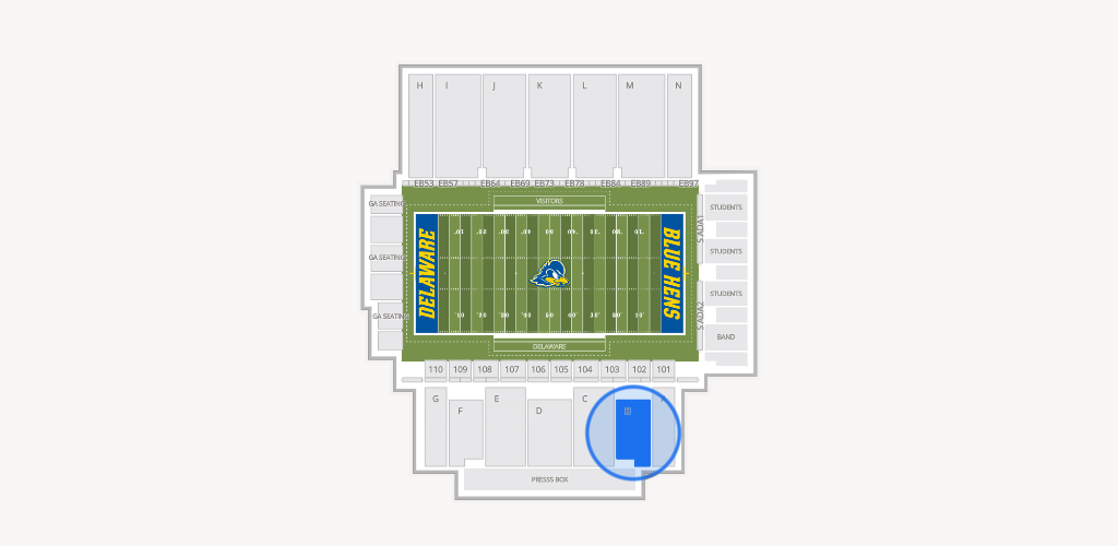 Delaware Stadium Seating Chart