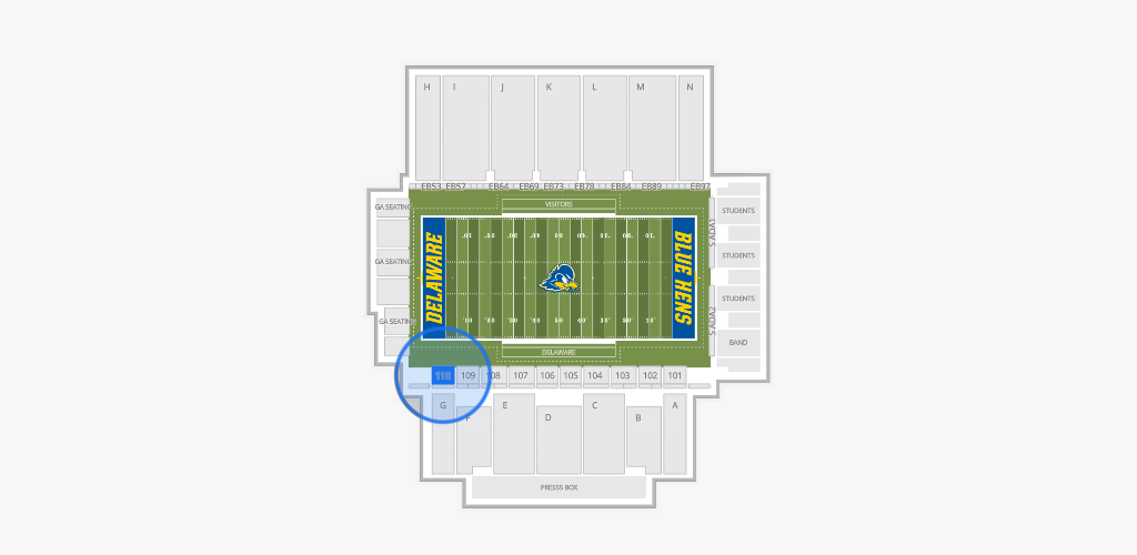 Delaware Stadium Seating Chart