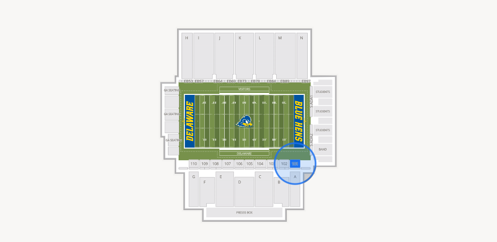 Delaware Stadium Seating Chart