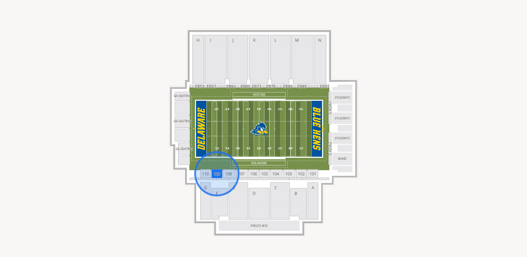 Delaware Stadium Seating Chart