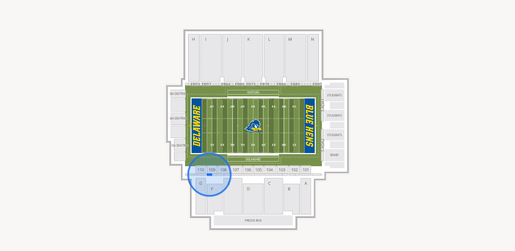 Delaware Stadium Seating Chart