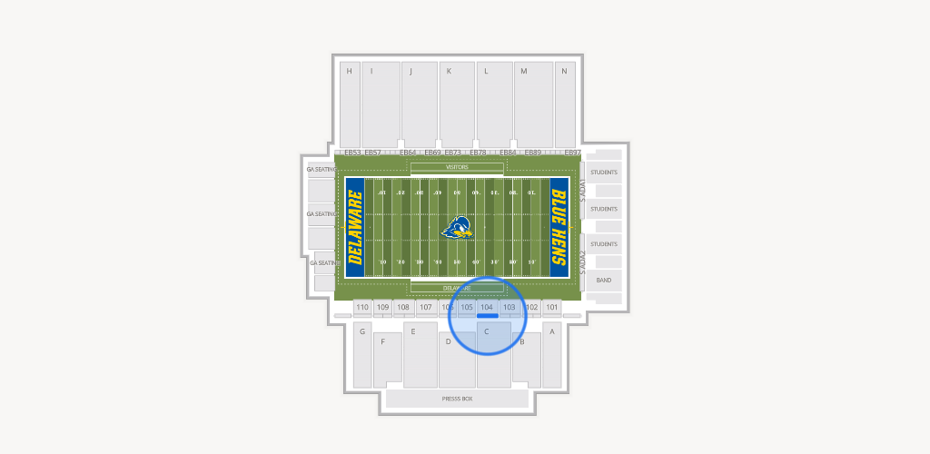 Delaware Stadium Seating Chart