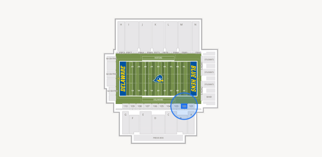 Delaware Stadium Seating Chart