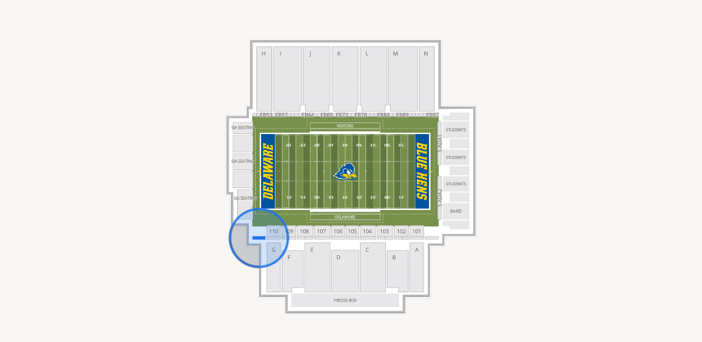 Delaware Stadium Seating Chart