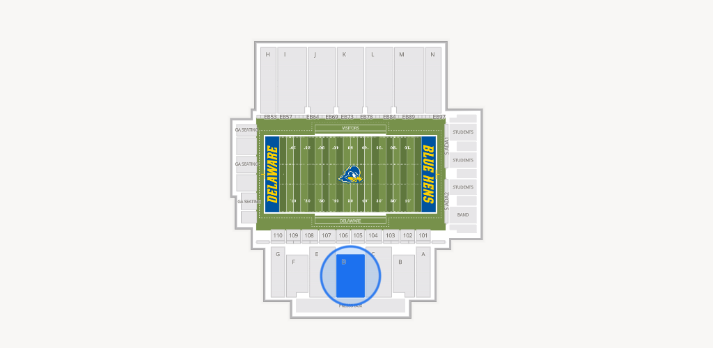 Delaware Stadium Seating Chart